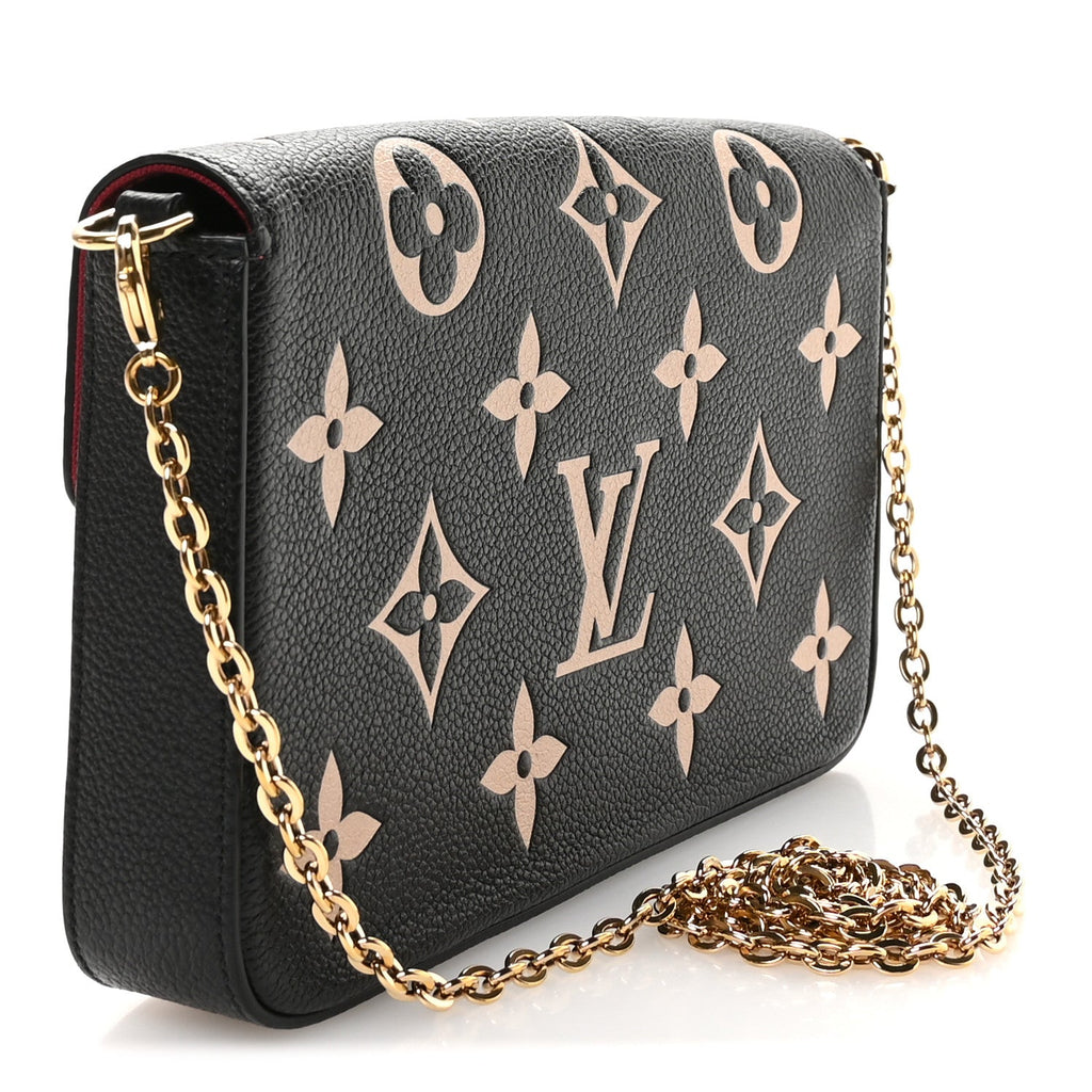 Empreinte Monogram Giant Felicie Pochette Black Beige