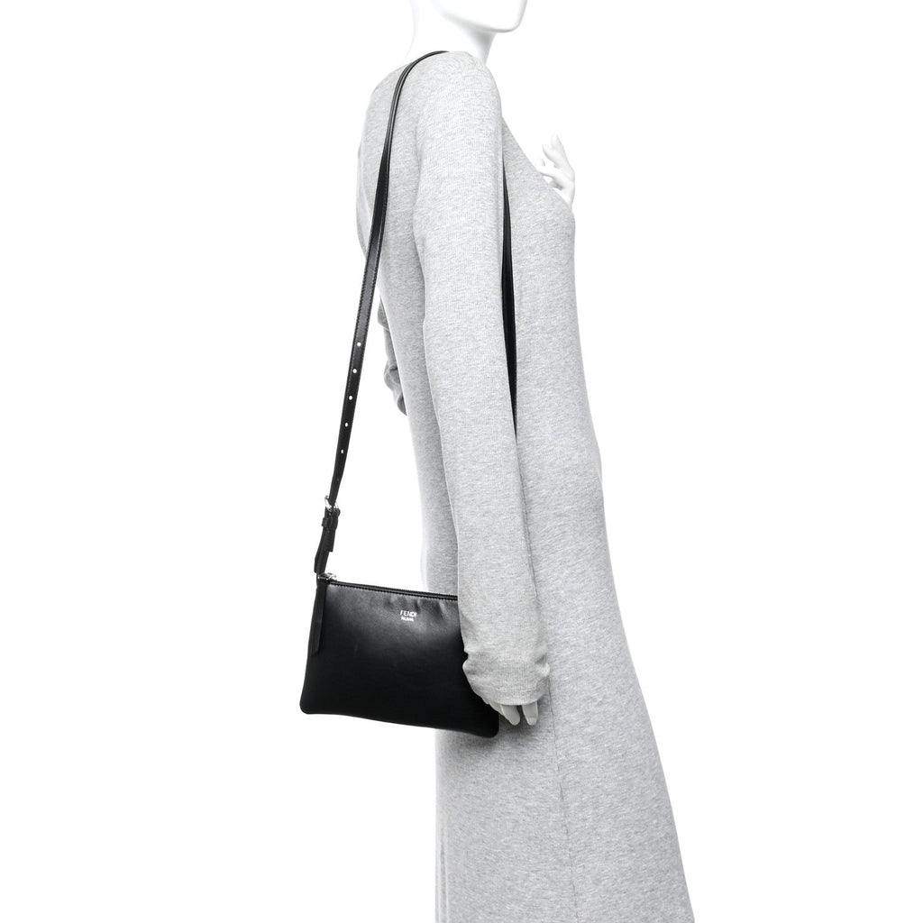Vitello Mini Crossbody Pouch Black