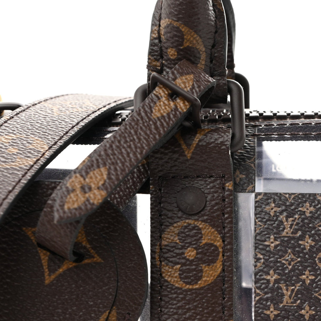 PVC Monogram Chess Keepall Bandouliere 25