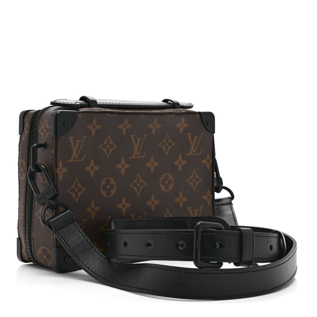 Monogram Macassar Handle Soft Trunk Black