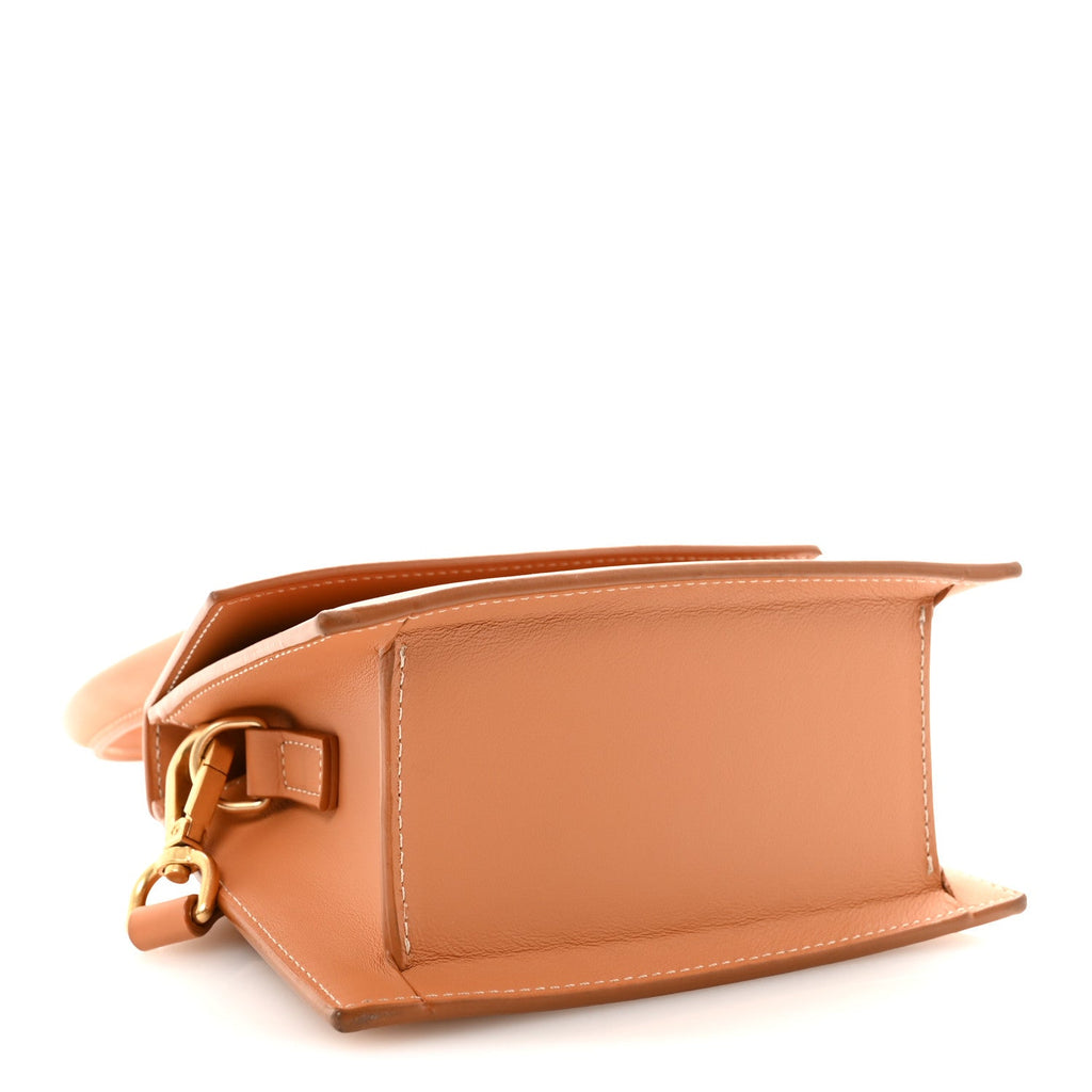 Smooth Calfskin Le Chiquito Moyen Terracotta