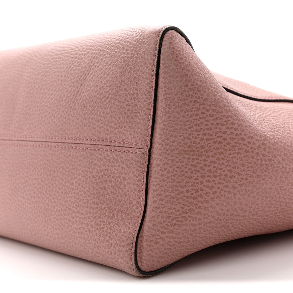 Dollar Calfskin Small Swing Tote Soft Pink