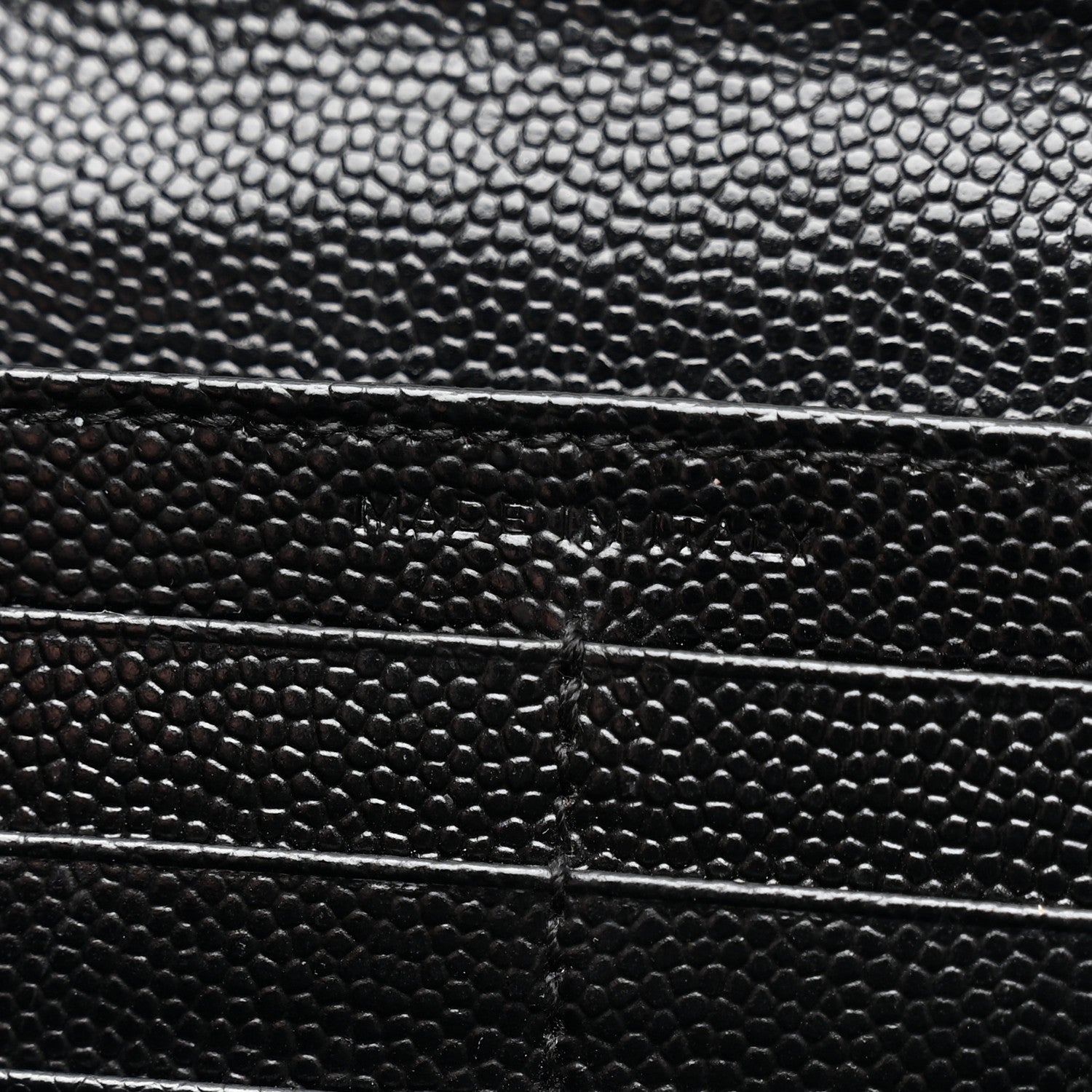 Grain De Poudre Matelasse Chevron Monogram Flap Wallet Black