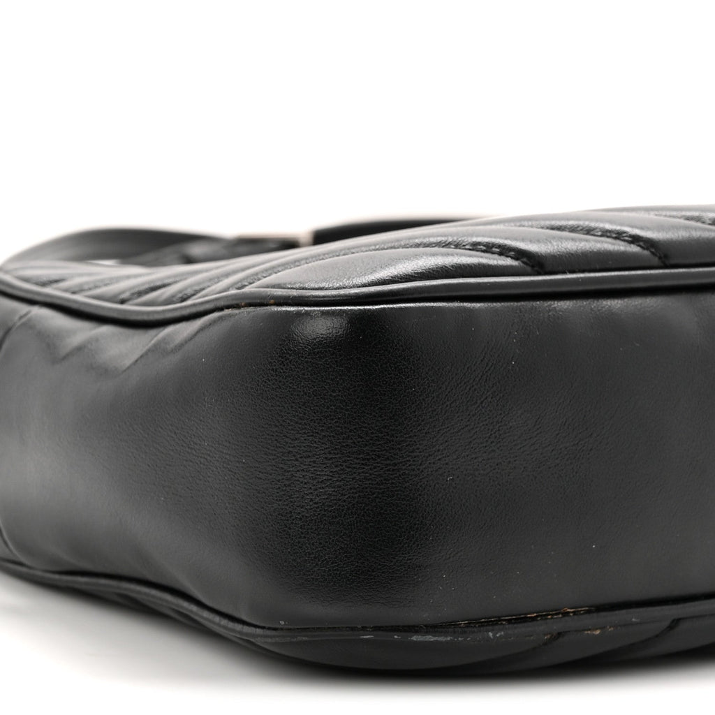 Calfskin Matelasse Monogram Lou Camera Bag Black