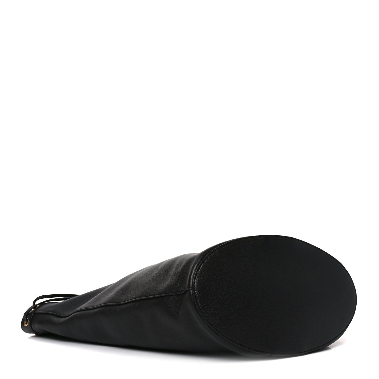 Santorini Lux Calfskin Y Drawstring Tote Black