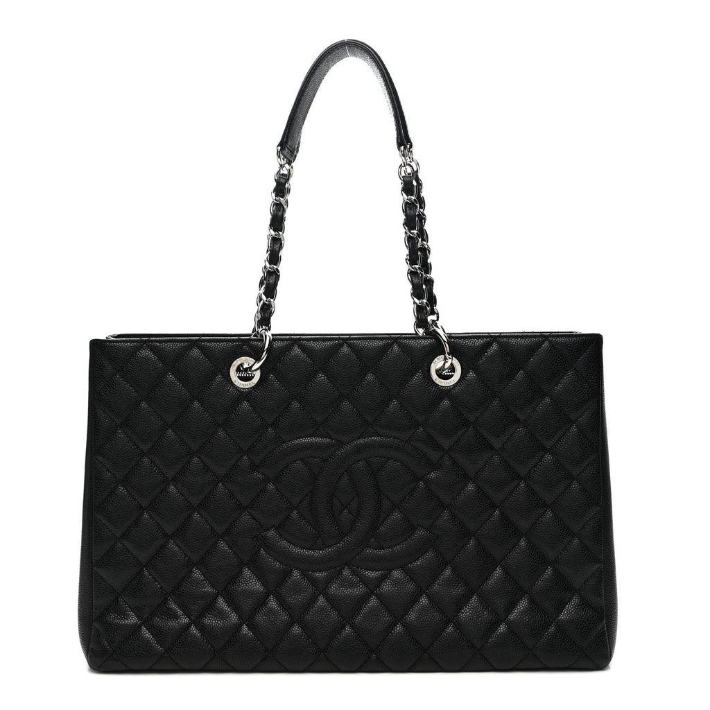 Caviar Quilted XL Grand Shopping Tote GST Black