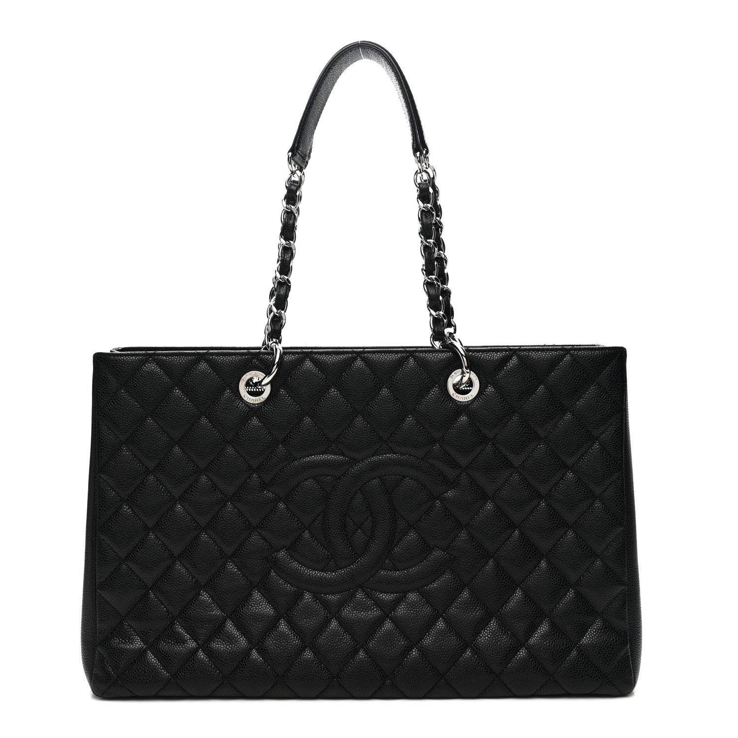 Caviar Quilted XL Grand Shopping Tote GST Black