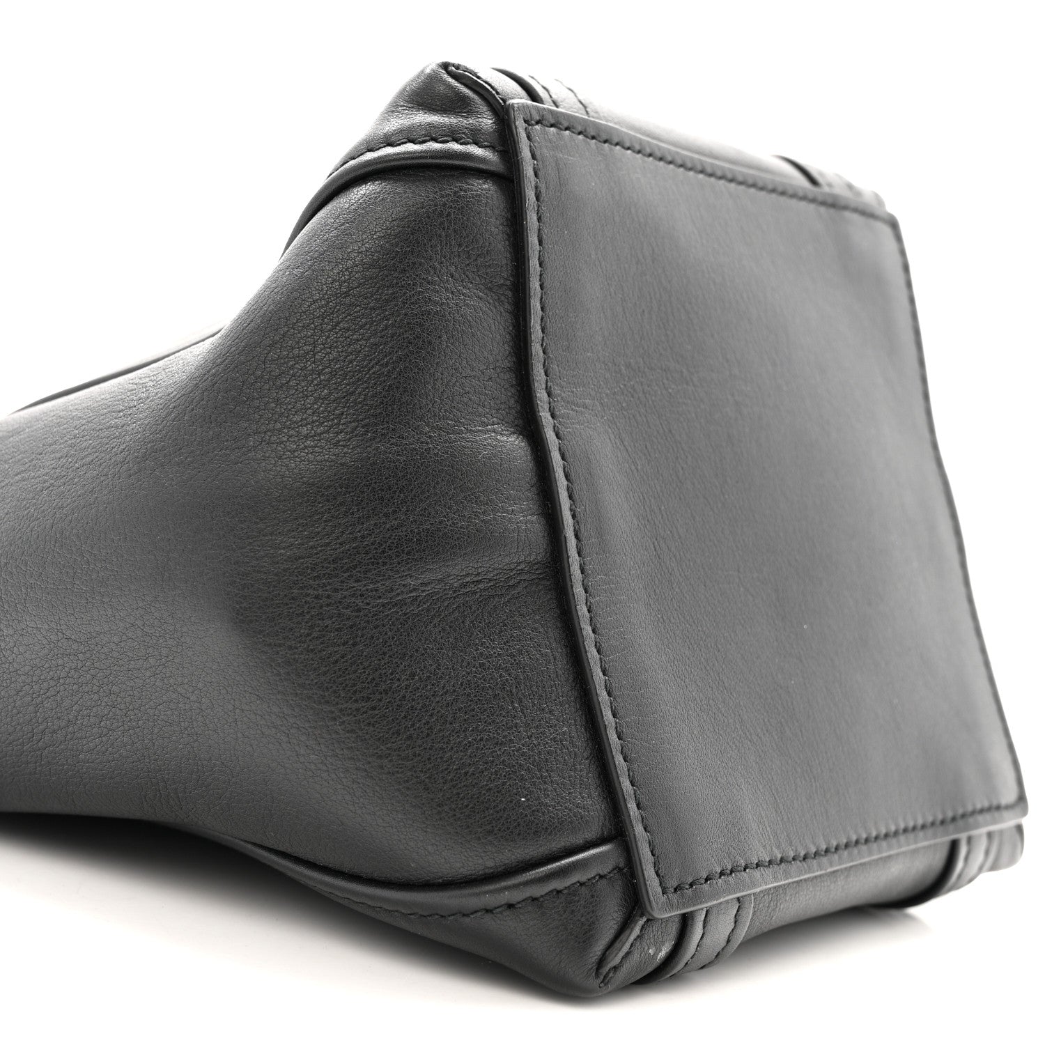 Calfskin XS Laundry Cabas Tote Black