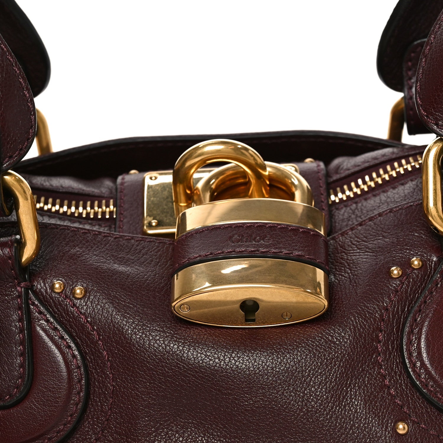 Grained Buffalo Paddington Grenat