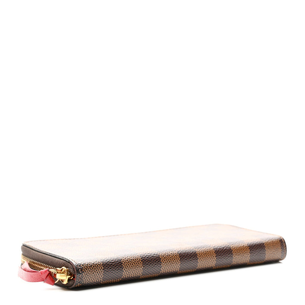 Damier Ebene Clemence Wallet Cherry