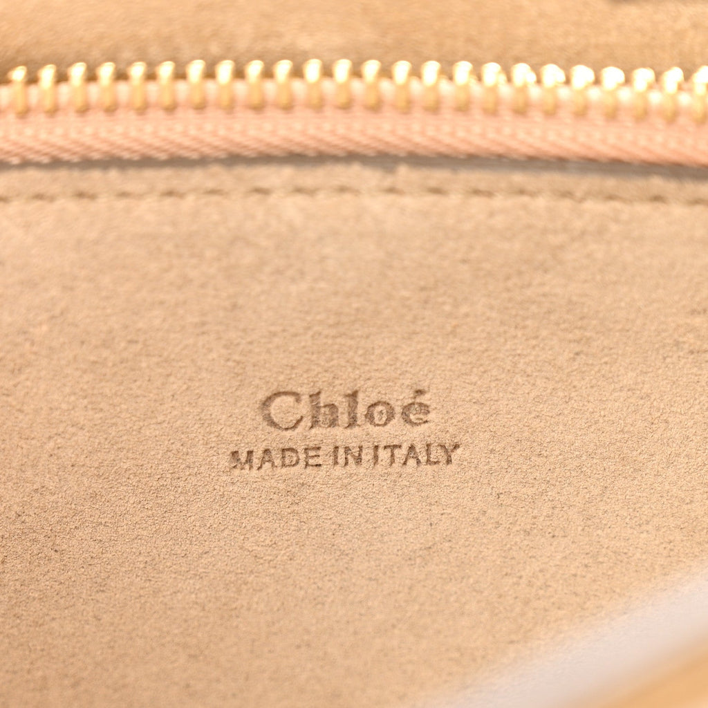 Calfskin Suede Medium Faye Shoulder Bag Motty Grey