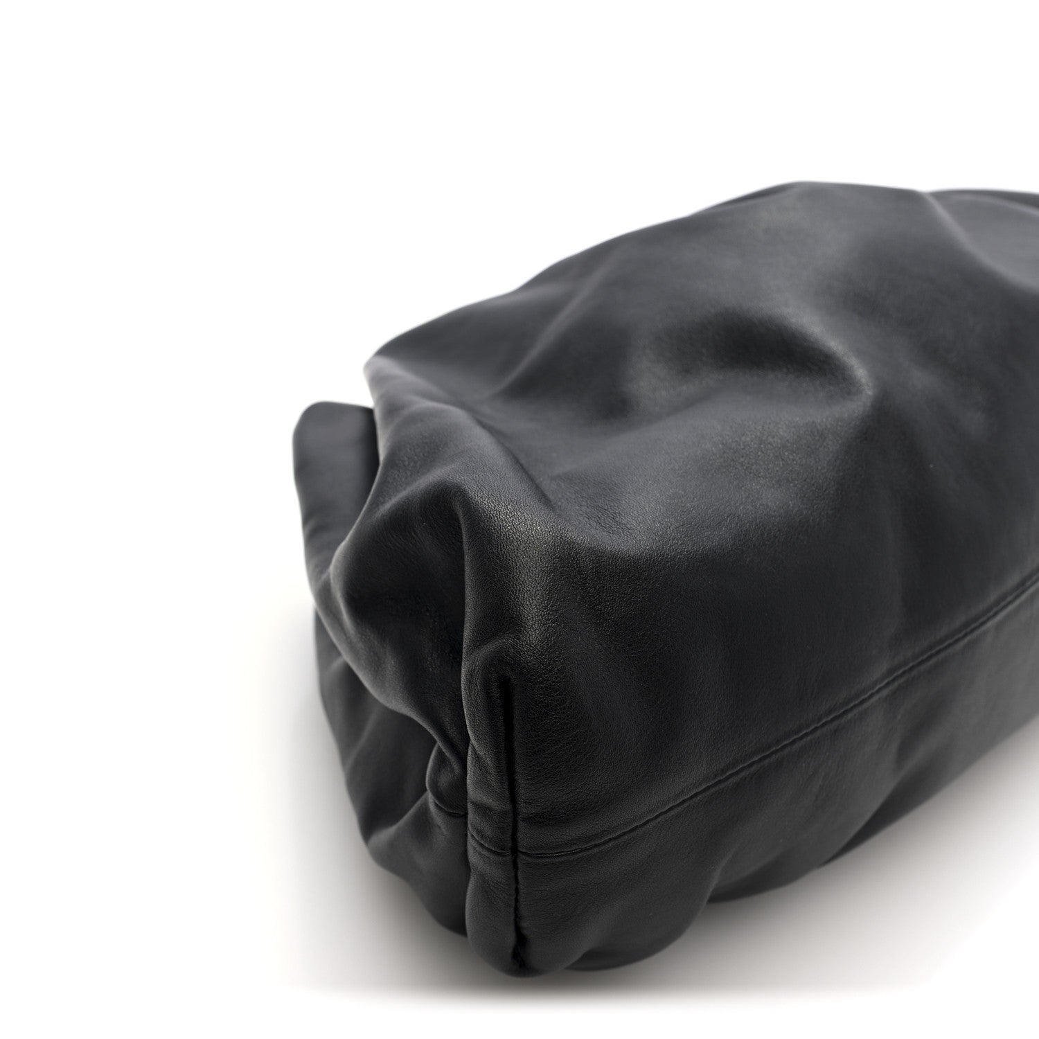 Smooth Butter Calf The Pouch Oversized Clutch Black