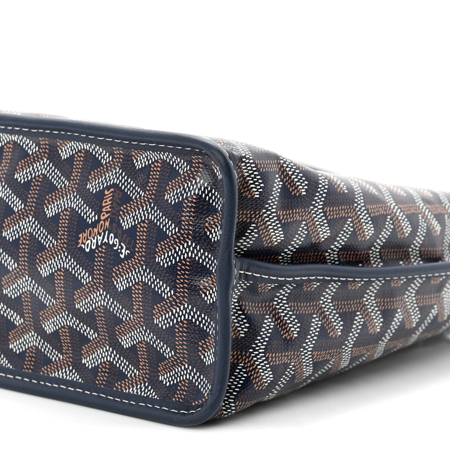 Goyardine Reversible Mini Anjou Navy