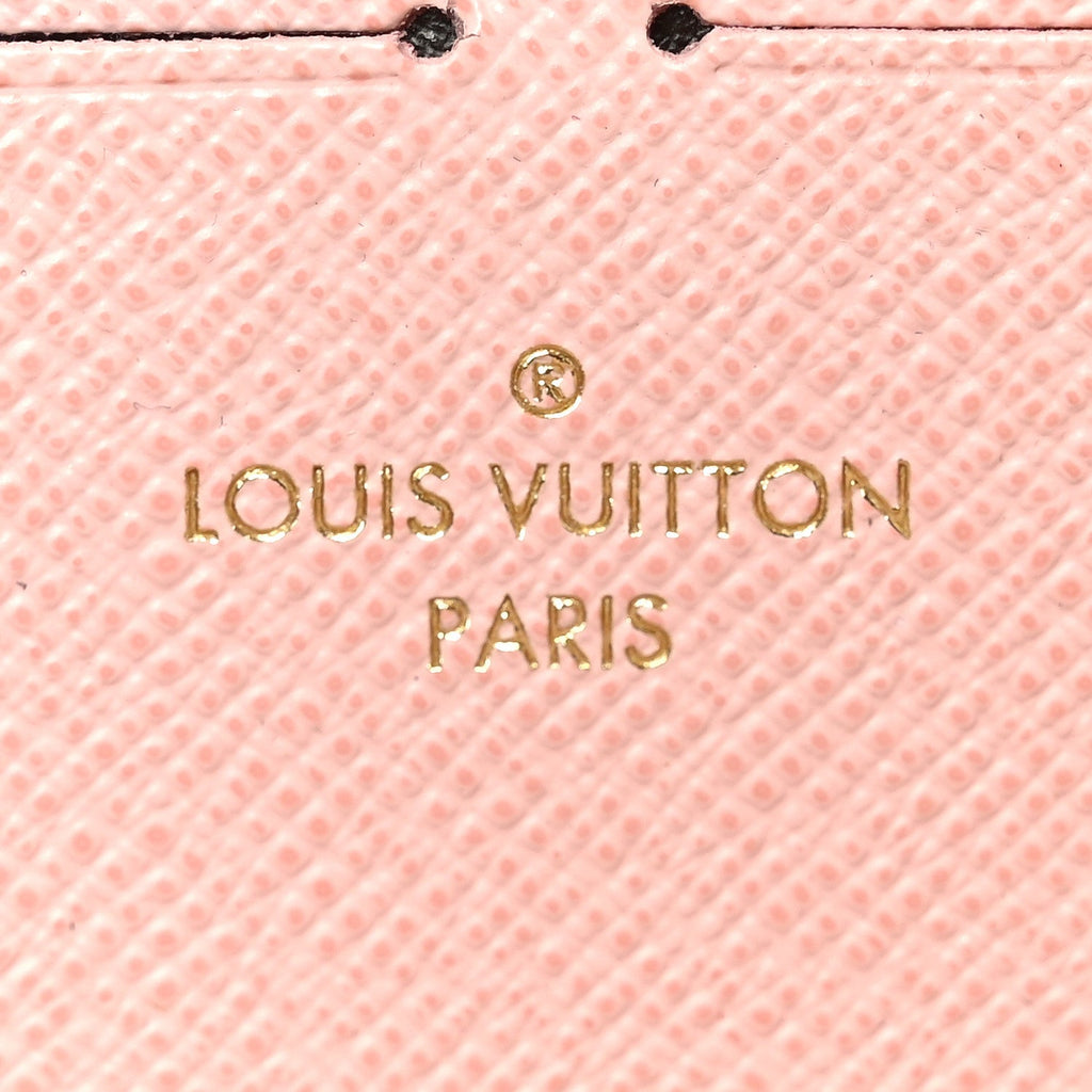 Damier Azur Clemence Wallet Rose Ballerine