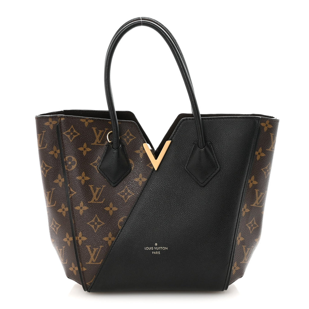 Calfskin Monogram Kimono Tote PM Black