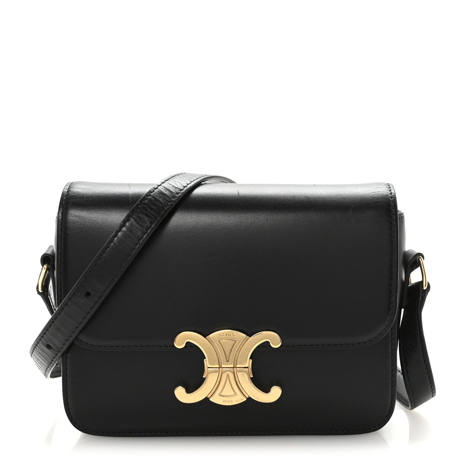 Shiny Calfskin Teen Triomphe Black