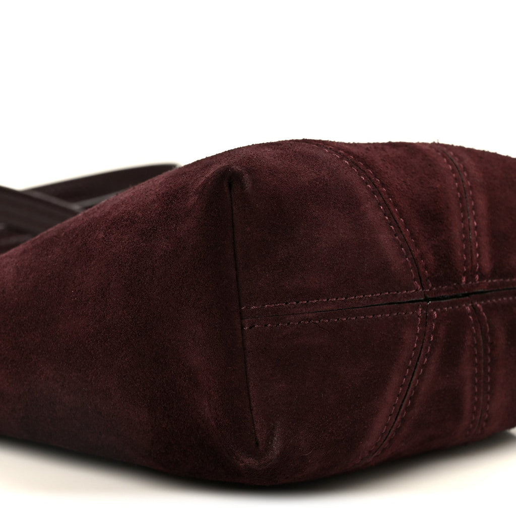 Suede Small Spin Tote Deep Violine