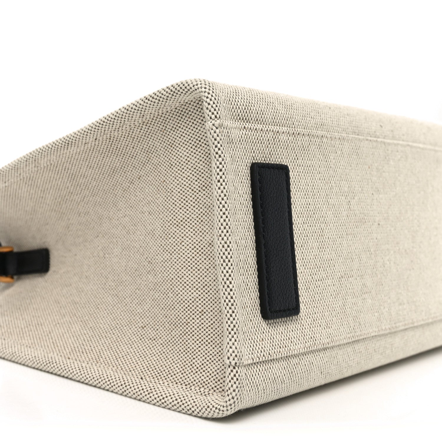 Canvas Calfskin La Medusa Small Tote Bag Beige