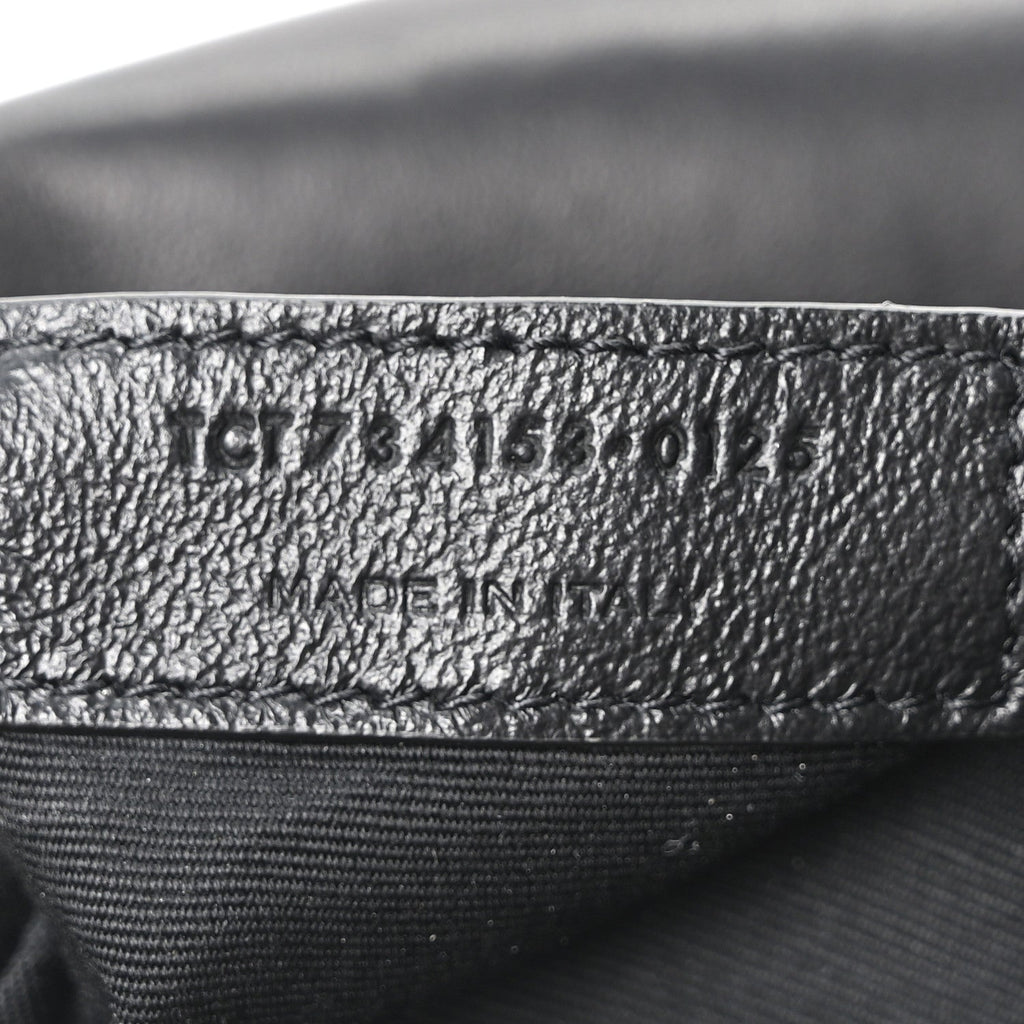 Plunged Lambskin Calypso Black