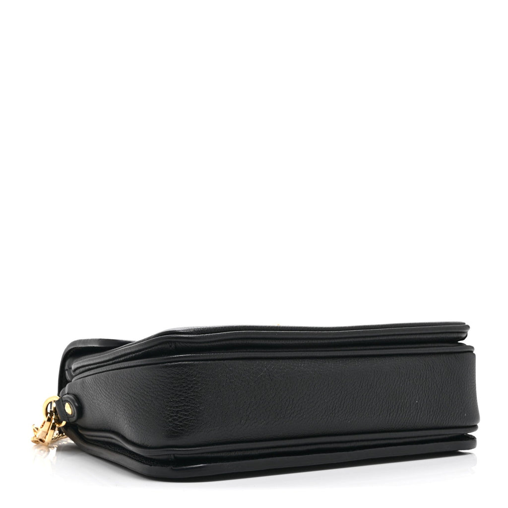 Grained Calfskin Lockme Oxford Black