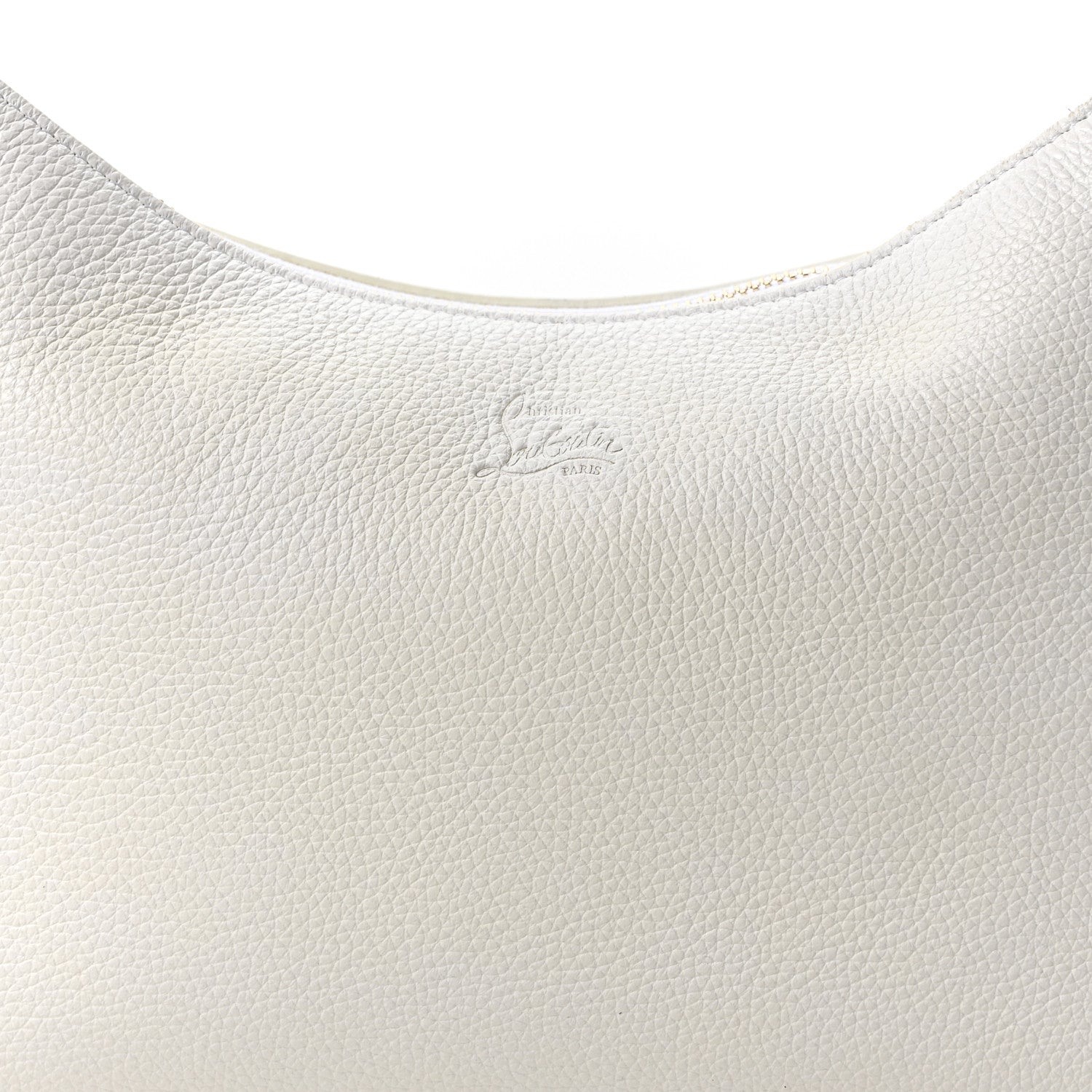 Calfskin Large Loubila Chain Shoulder Bag White