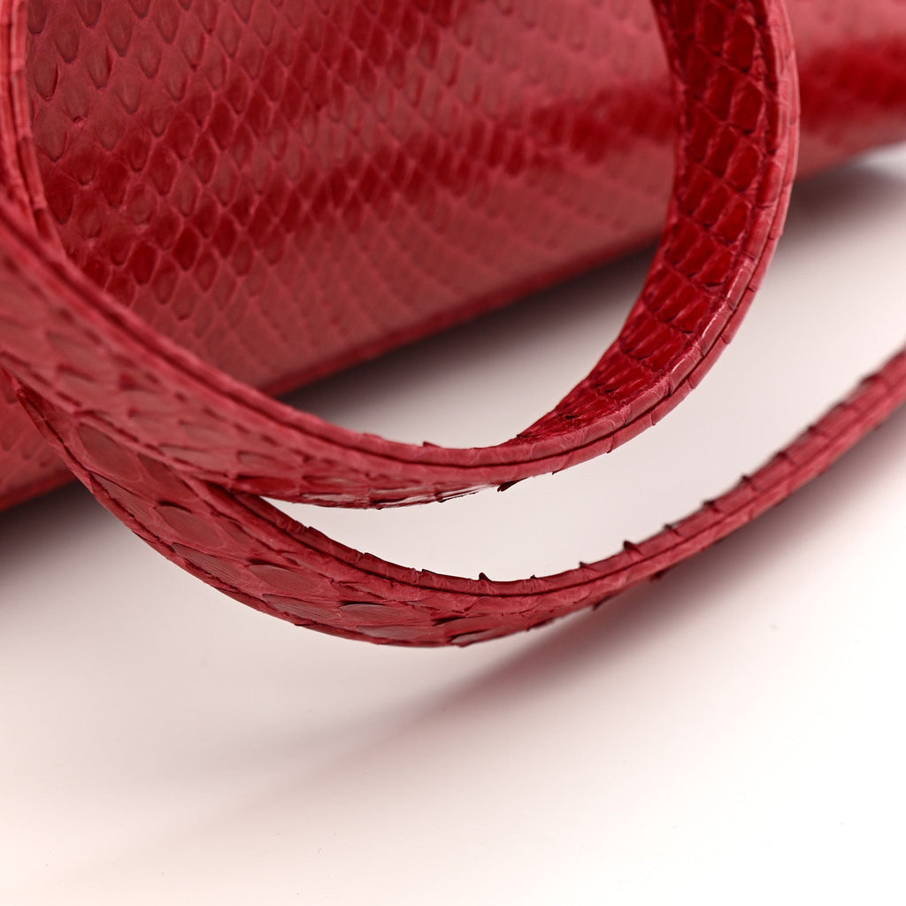 Snakeskin Medium Lady Dior Pink