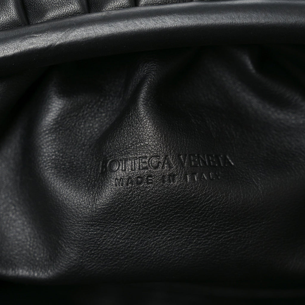 Smooth Butter Calf The Pouch Oversized Clutch Black