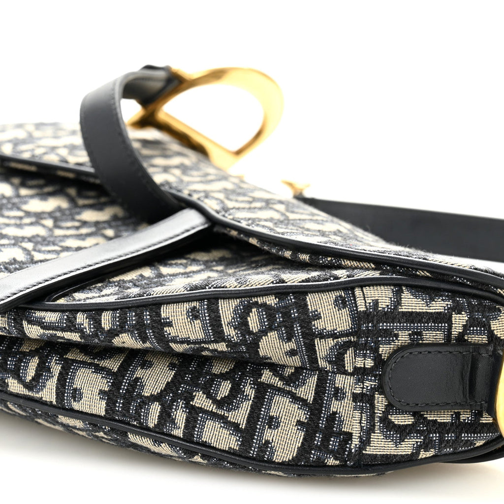 Oblique Saddle Bag Blue