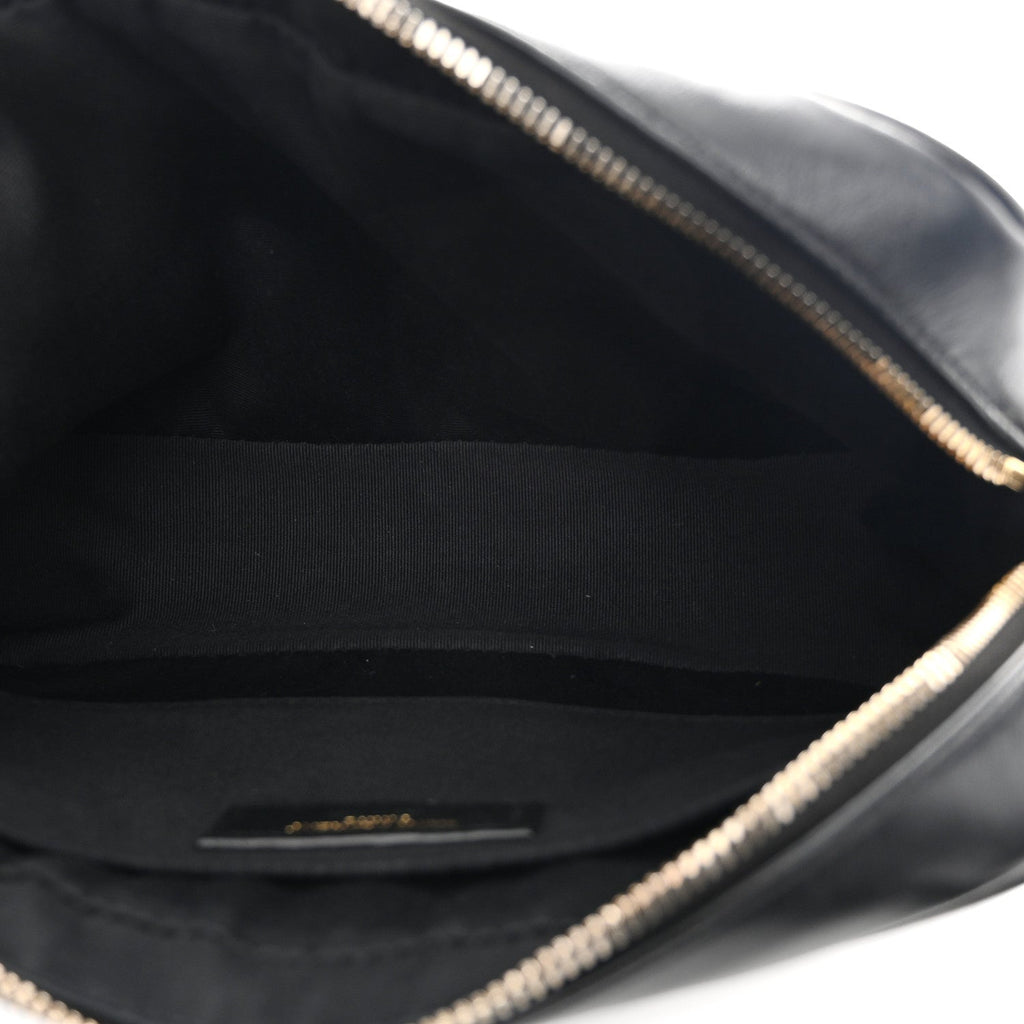 Calfskin Matelasse Monogram Lou Camera Bag Black