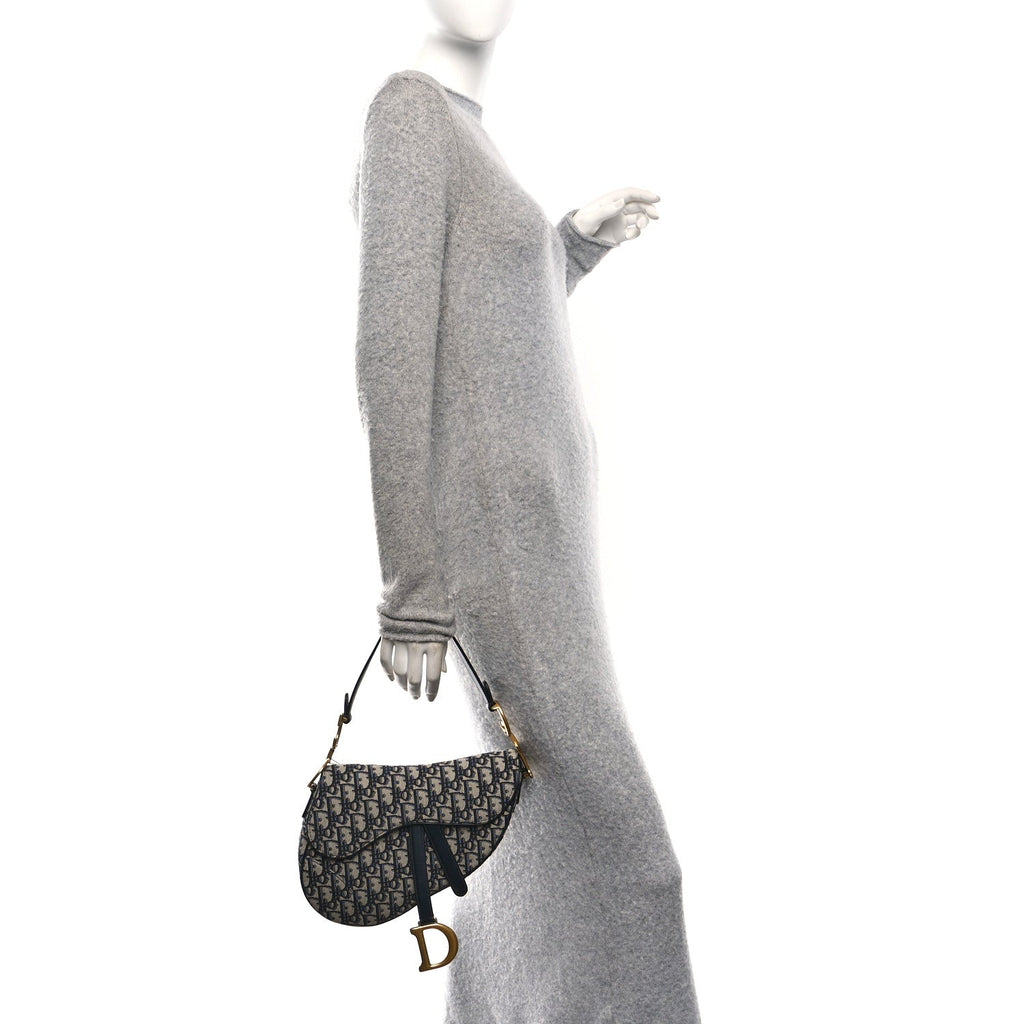 Oblique Saddle Bag Blue