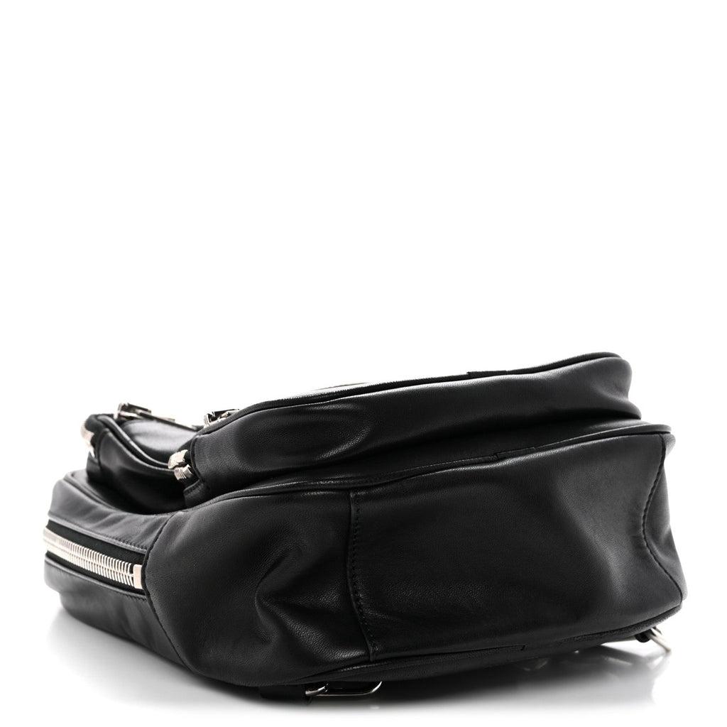 Lambskin Medium Attica Backpack Black