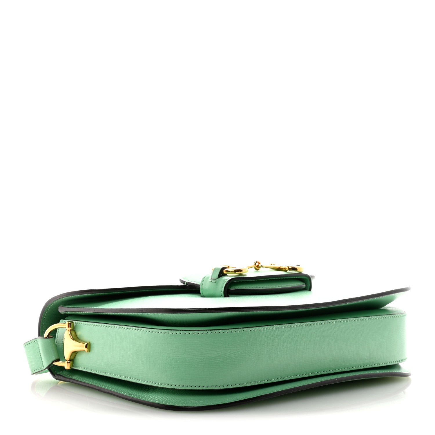 Azalea Calfskin Horsebit 1955 Shoulder Bag Light Green
