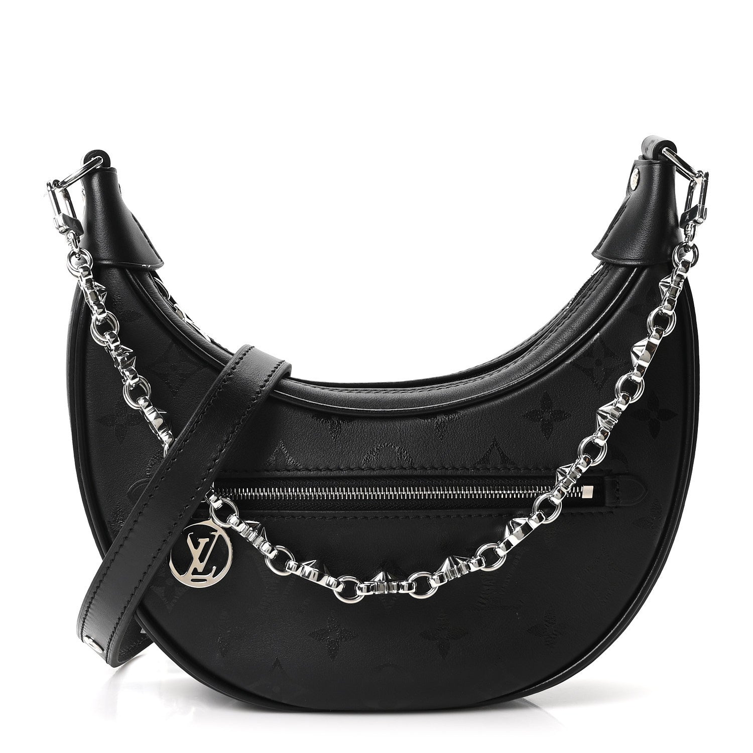 Calfskin Monogram Loop H27 Black