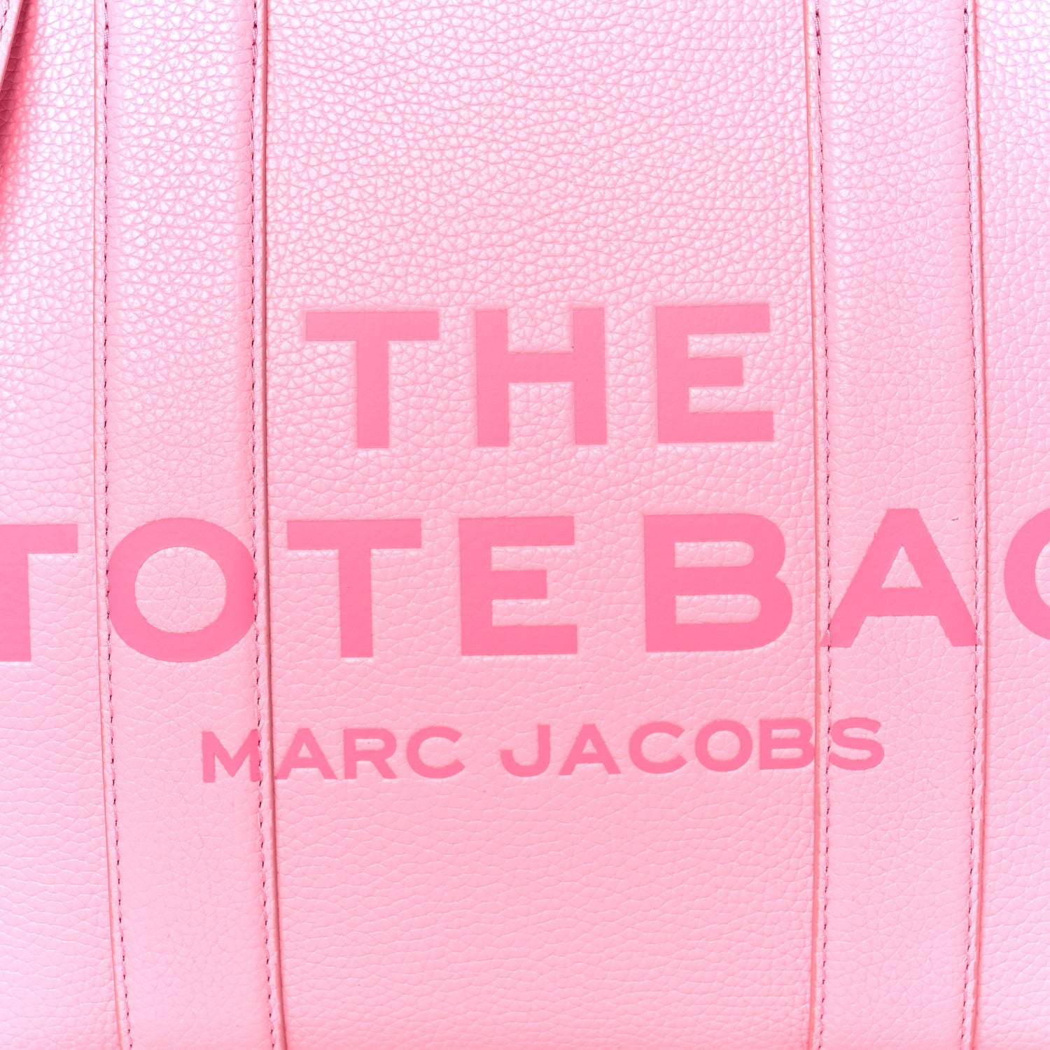 Grained Calfskin Medium The Tote Bag Fluro Candy Pink