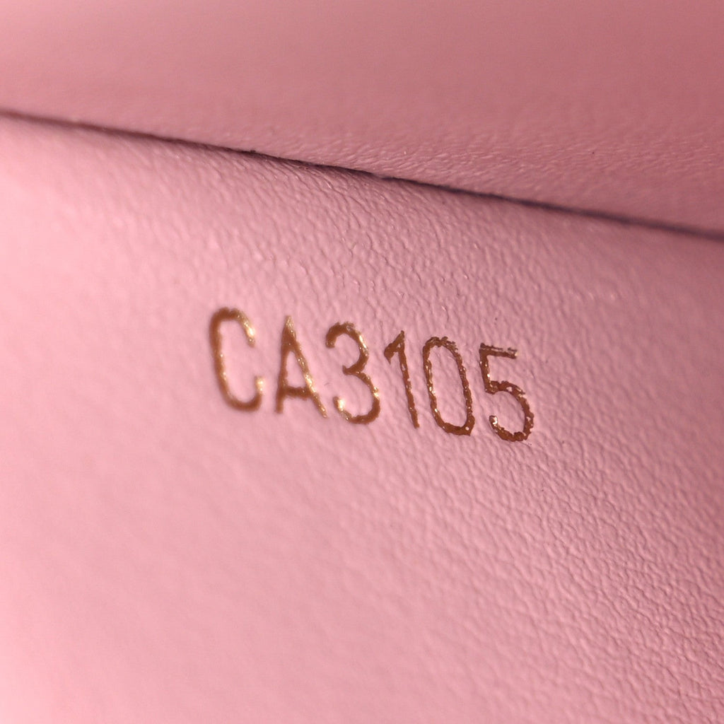 Damier Ebene Caissa  Holder Rose Ballerine