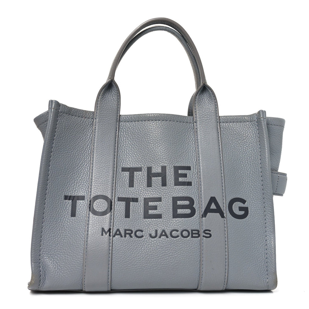 Grained Calfskin Medium The Tote Bag Grey
