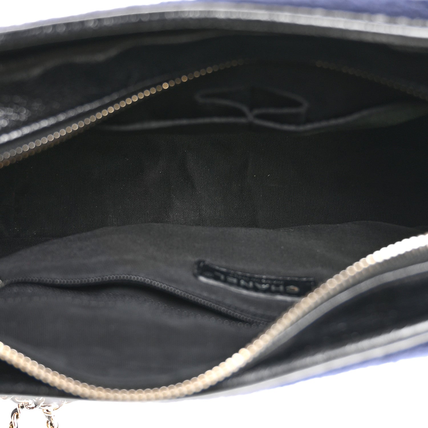 Calfskin Wool Embroidered Paris Hamburg Small Gabrielle Hobo Dark Navy Blue