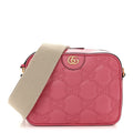 Calfskin GG Matelasse Small Shoulder Bag Rhodamine Pink Natural