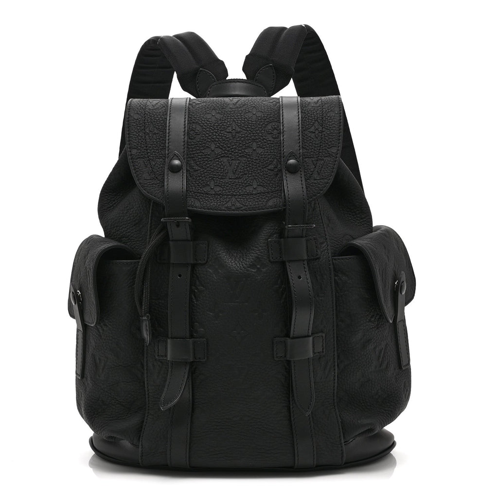 Taurillon Monogram Christopher PM Backpack Black