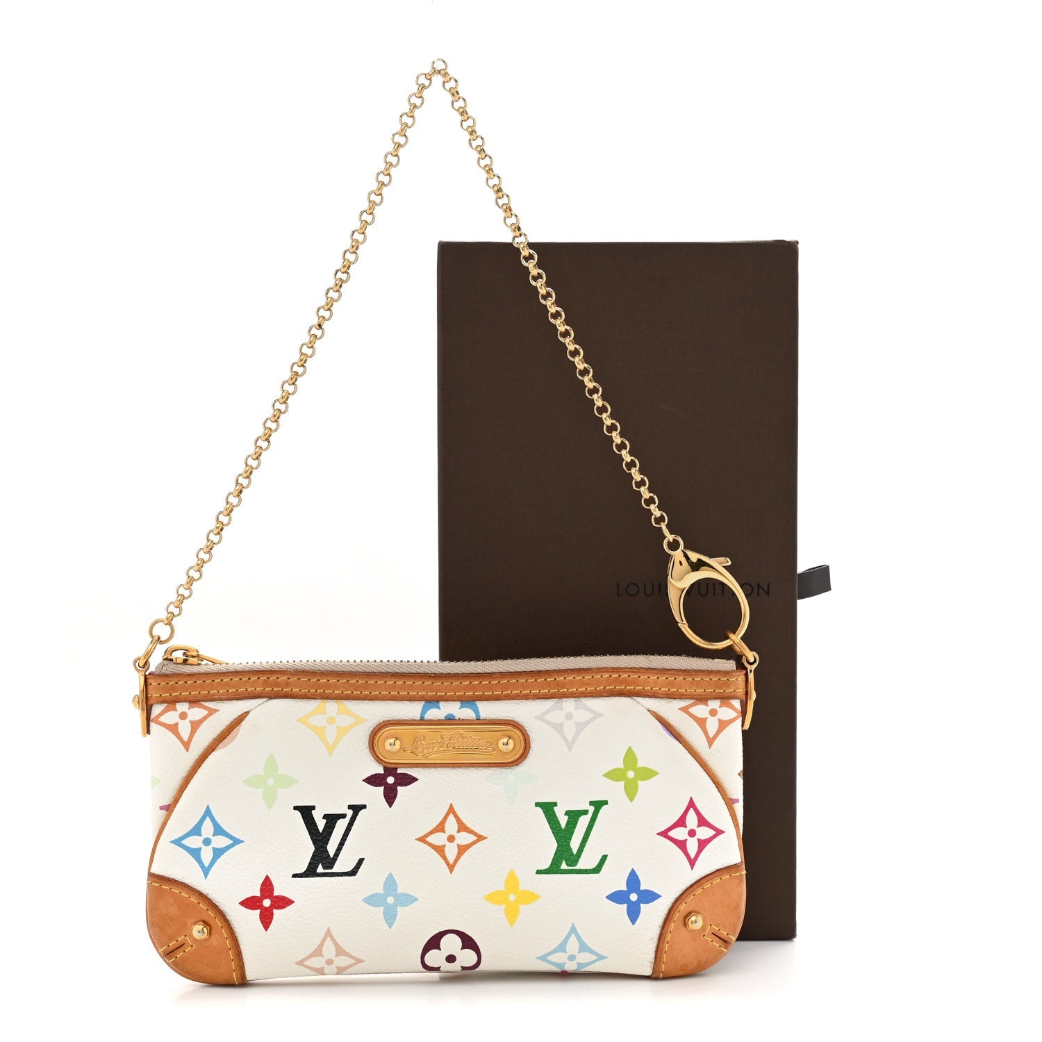 Monogram Multicolor Pochette Milla MM White