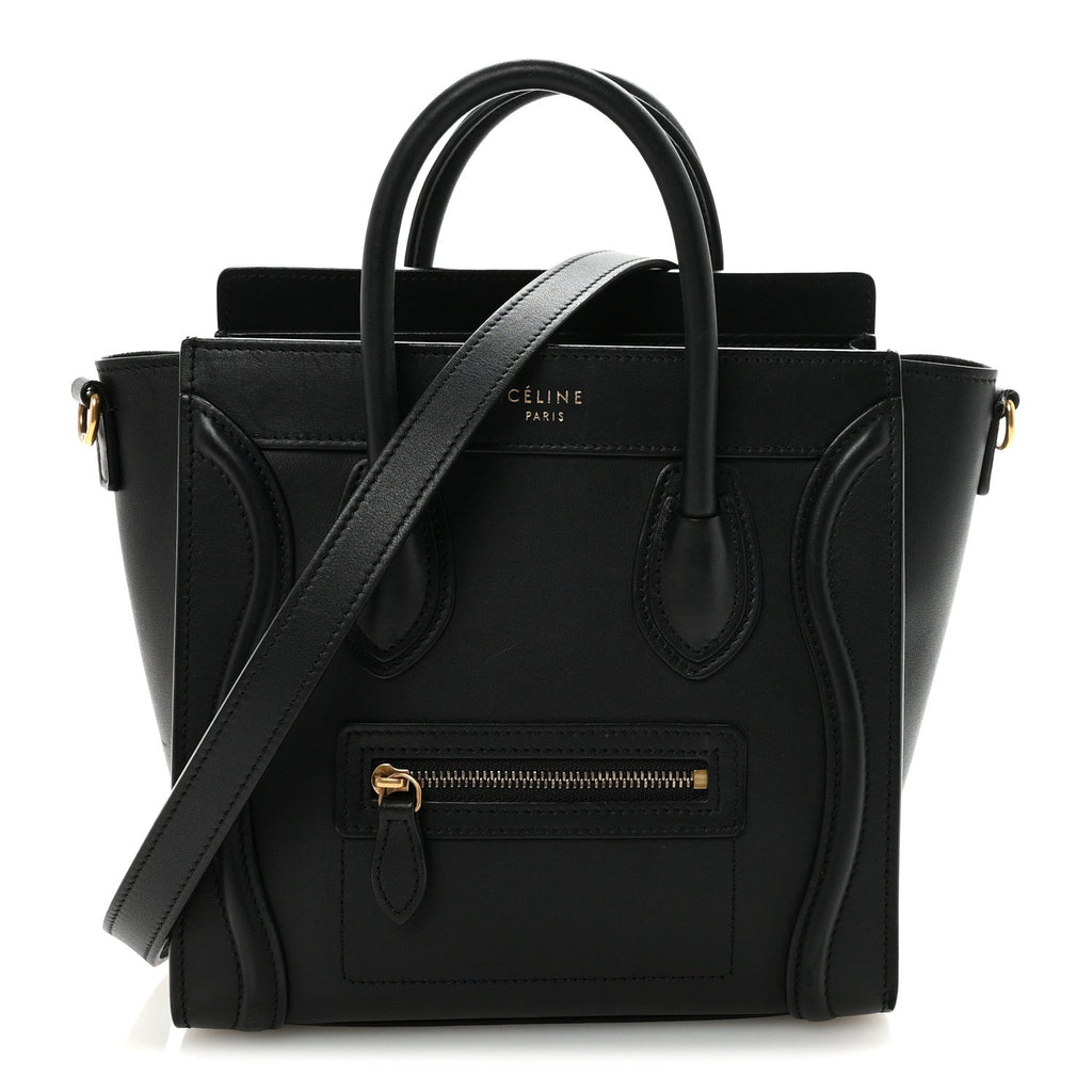 Smooth Calfskin Nano Luggage Black