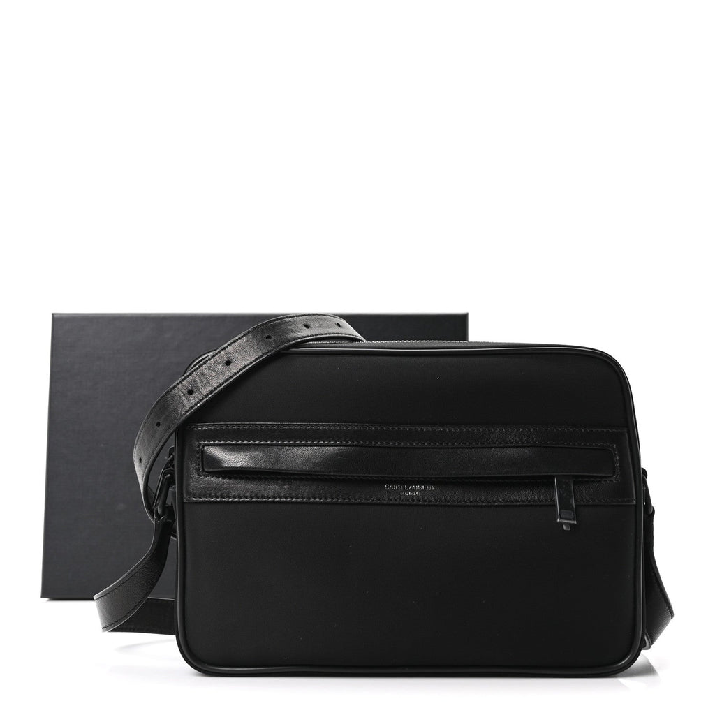 Lambskin Nylon Camp Camera Bag Black