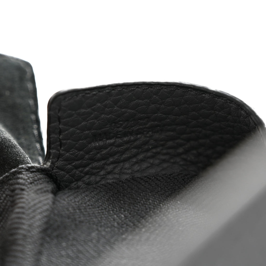 Grained Calfskin Large Puzzle Edge Bag Anthracite