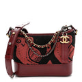 Knit Calfskin Small Gabrielle Hobo Red