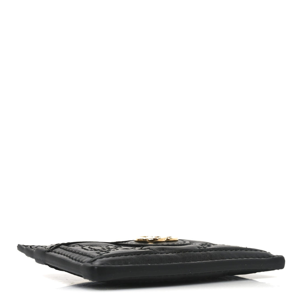 Calfskin GG Matelasse  Holder  Black