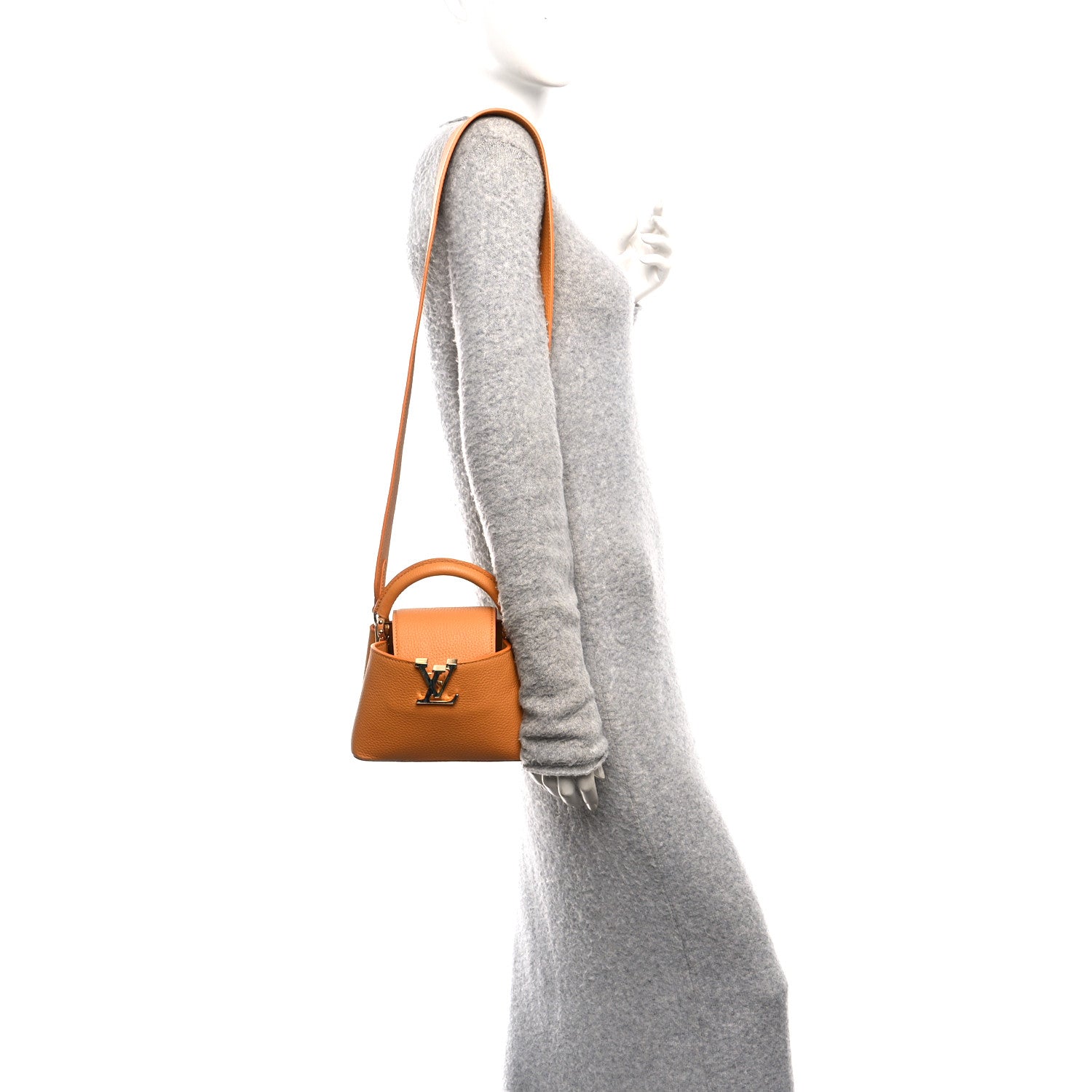 Taurillon Mini Capucines Safran Imperial