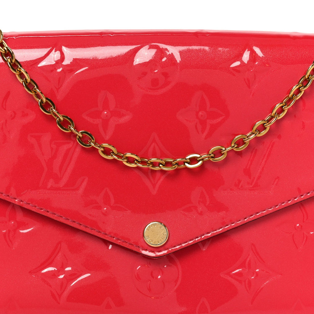 Vernis Felicie Pochette Chain Wallet Hot Pink