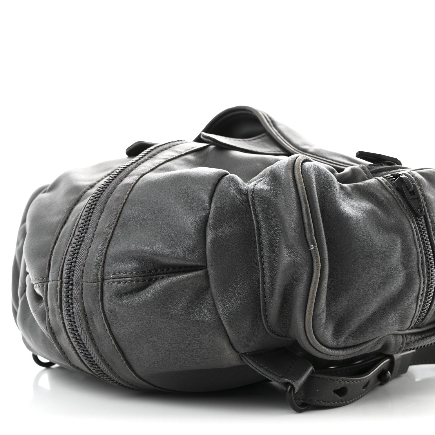 Lambskin Backpack Bag Grey