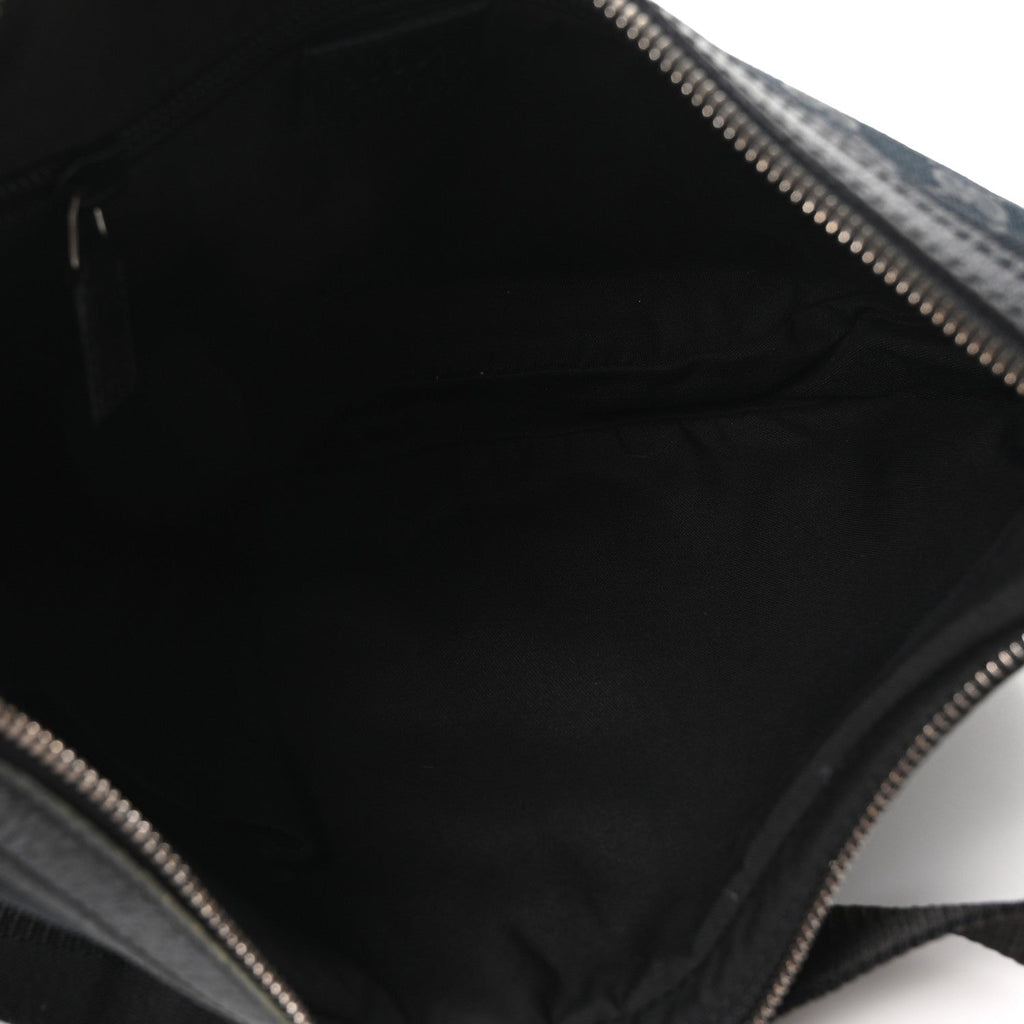 Monogram Medium Half Moon Hobo Black