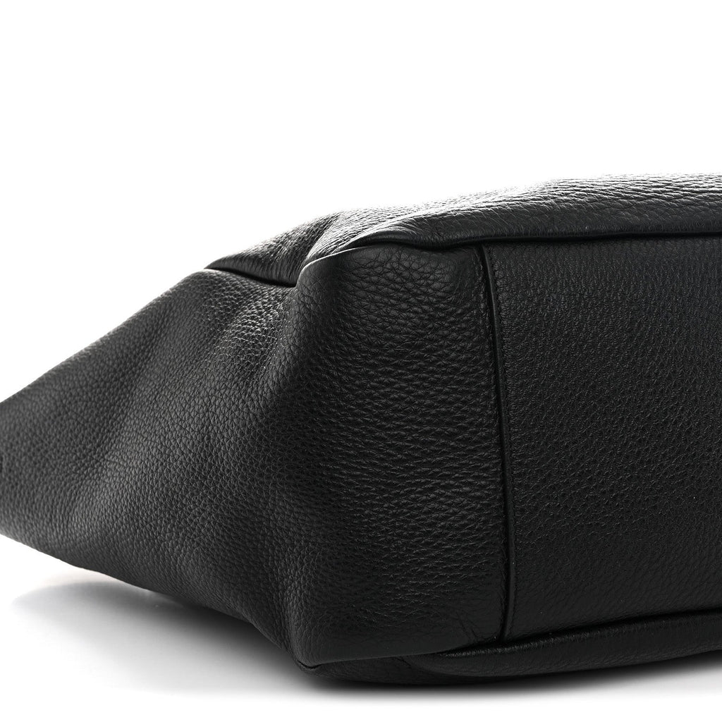 Grained Deerskin Bea Tote Black